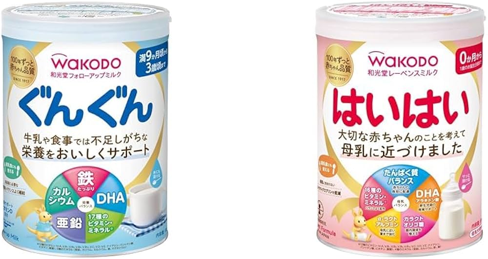 Amazon.co.jp: 和光堂 レーベンスミルクはいはい810g[0か月から1歳頃]+