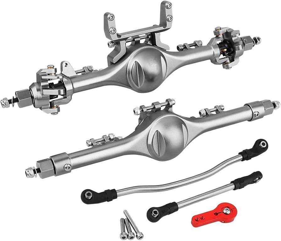 Amazon.com: Pothyes Aluminum Front Rear Straight Axle Kit for 1/10
