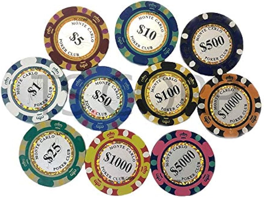 Amazon | [TS.CORP] モンテカルロ 13.5g ポーカーチップ カジノチップ