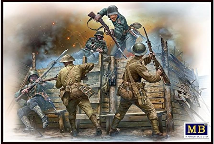 Amazon.com: BRITISH & GERMAN INFANTRYMEN HAND TO HAND FIGHT WWI