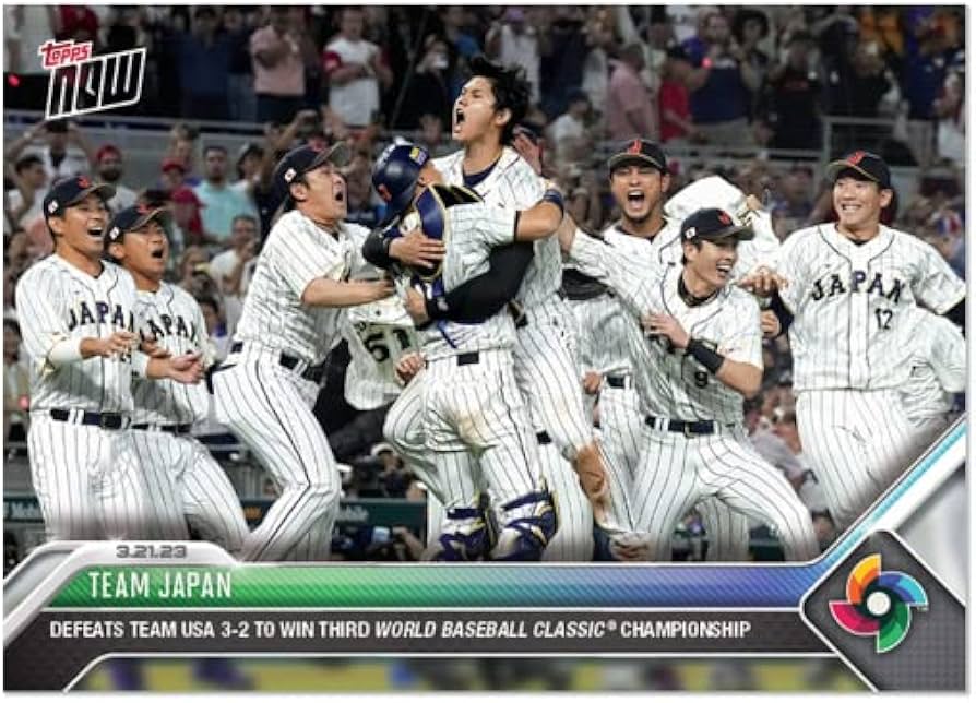 Amazon.co.jp: Topps Now ［WBC記念カード］ 日本代表優勝 侍ジャパン
