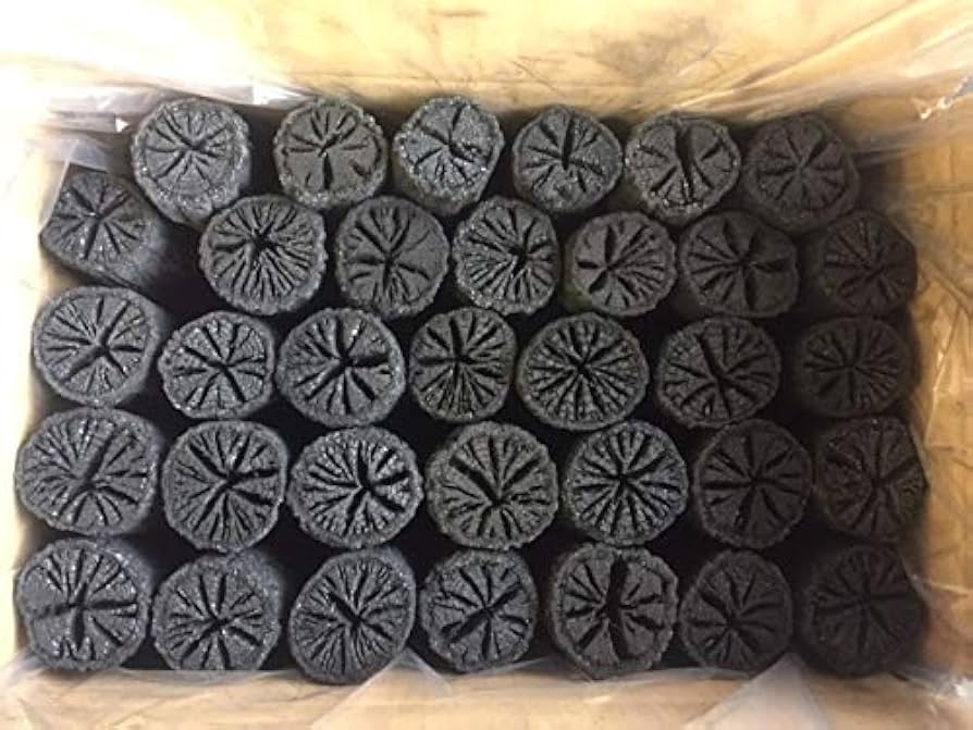 Amazon｜【茶炭】茶道具 【風炉用】丸ぎっちょ（65～68本入り） 国産