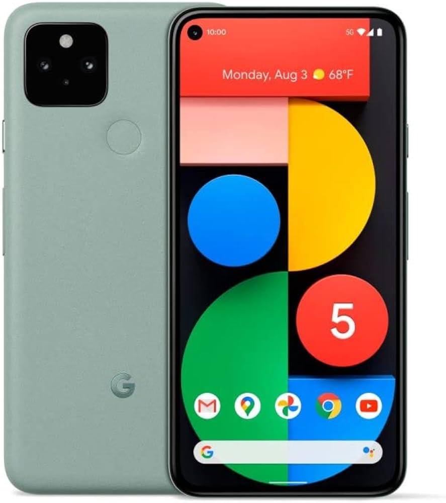 Amazon | Google Pixel 5 128 GB、Sorta Sage、SIM フリー | Google