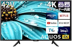 Amazon | シャープ 42V型 4K 液晶 テレビ AQUOS 4T-C42EJ1 Google TV