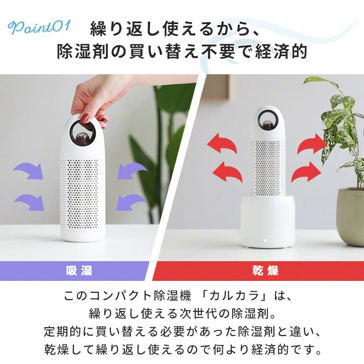 Amazon | 3R SYSTEMS(カルカラ) コンパクト除湿機 除湿器 コンパクト