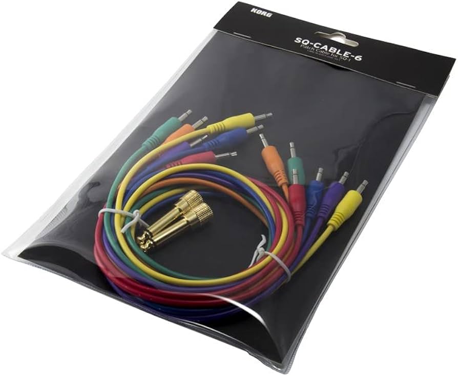 Amazon | KORG SQ-1用パッチケーブル SQ-CABLE-6 | パッチケーブル