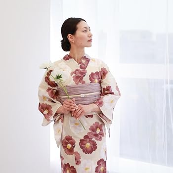 Amazon | [京都きもの友禅] 浴衣 兵児帯 2点セット 赤 ピンク 椿