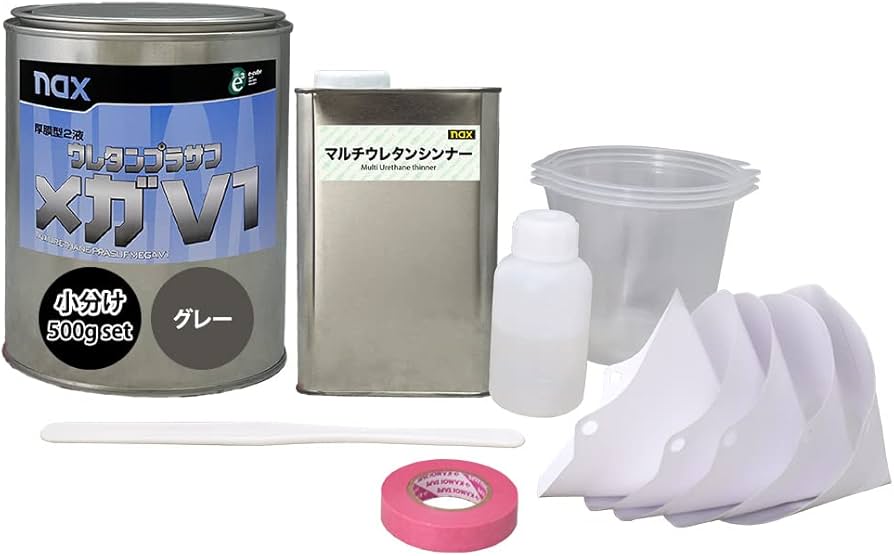 Amazon | naxウレタンプラサフ メガV1 グレー 500gセット/日本ペイント