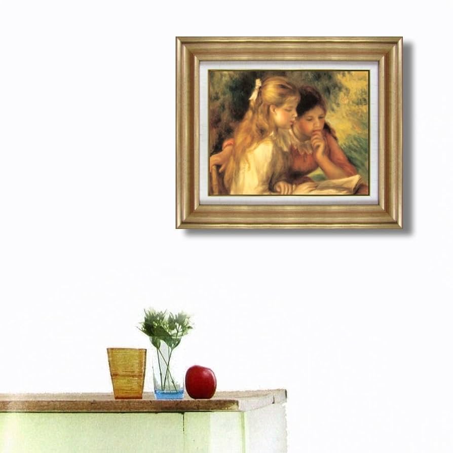 油絵 菅家令子 絵 絵画インテリア額付(白) F6-083111 市松人形 少女