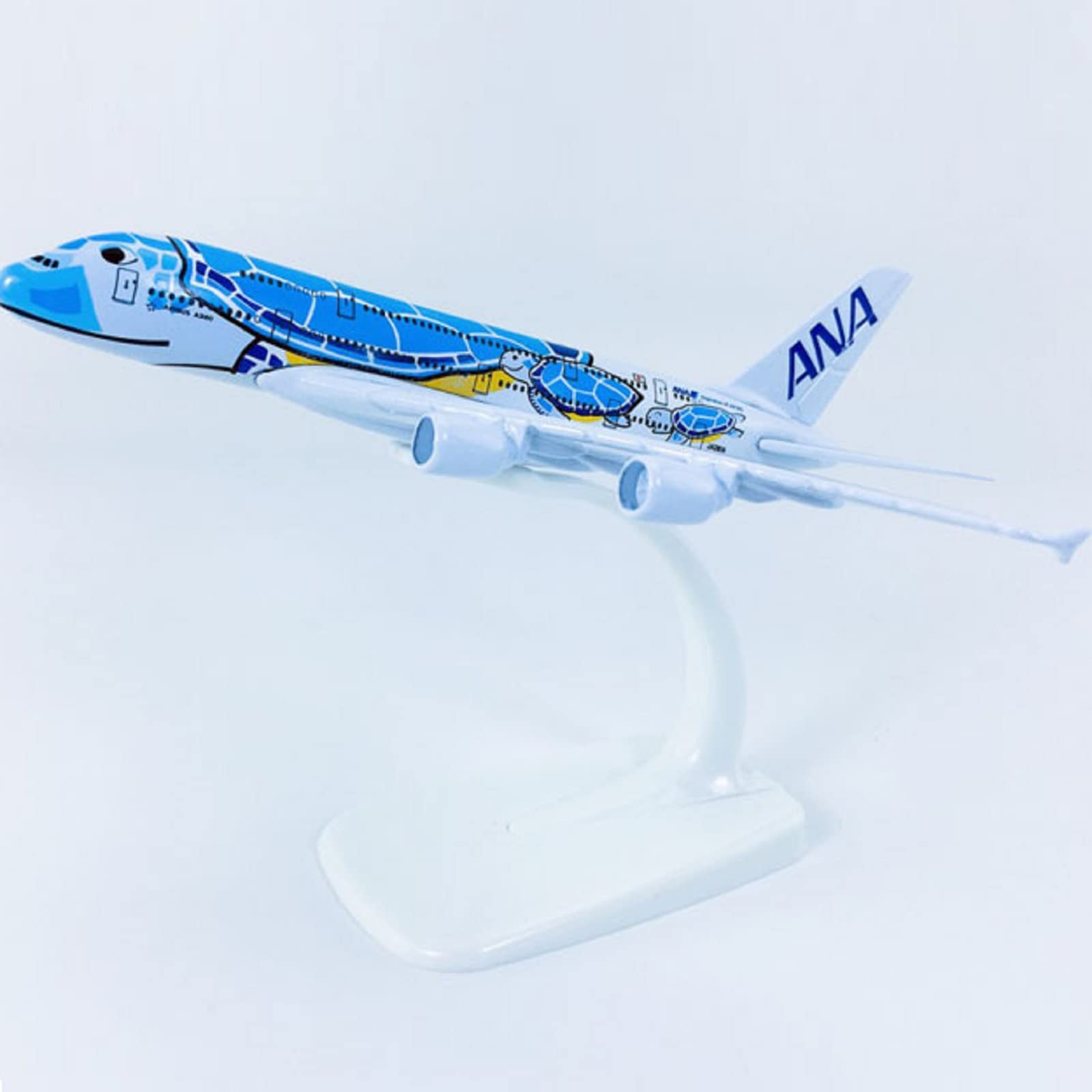 Amazon | 1/500スケール合金製 ANAウミガメ塗装 エアバスA380モデル