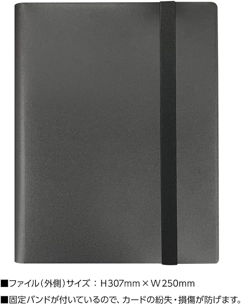 Amazon.co.jp: BRブラックファイル 360ポケット シート固定 カード