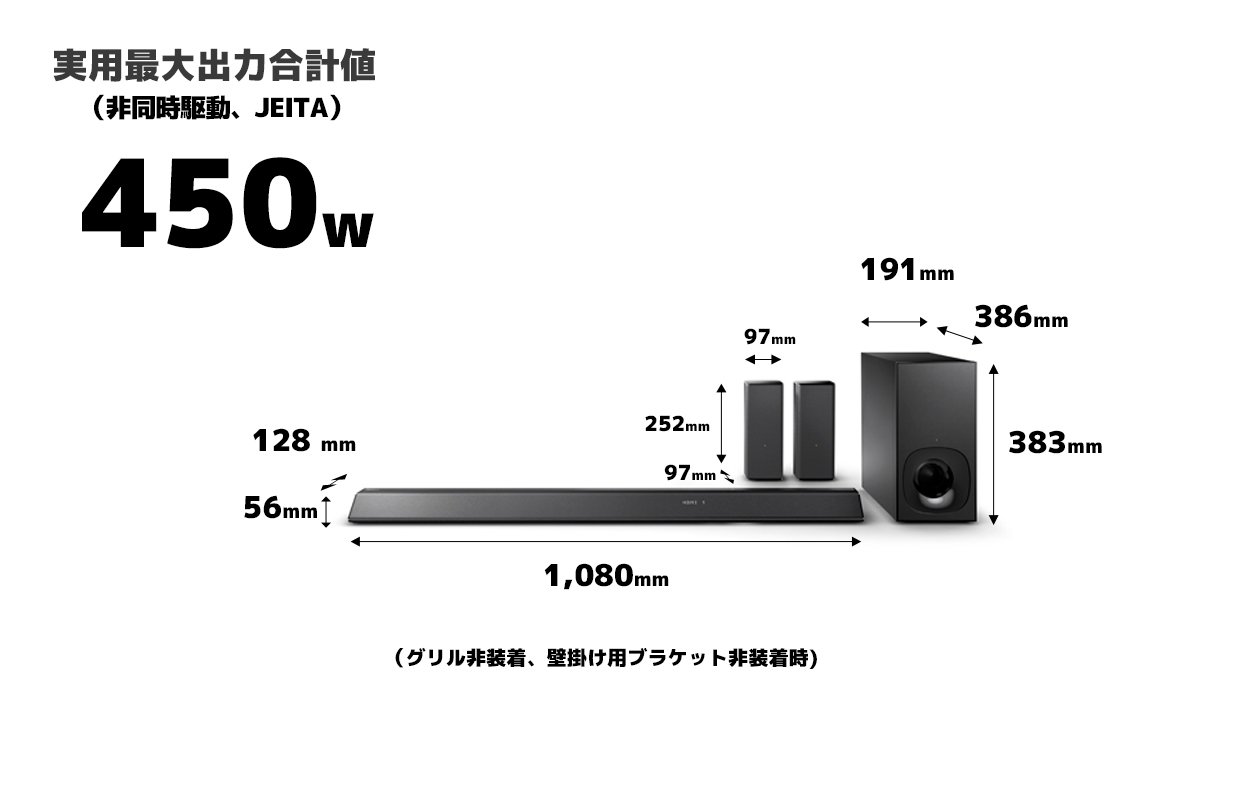 Amazon.co.jp: Sony 5.1ch NFC/Bluetooth HT-RT5 M Home Theater
