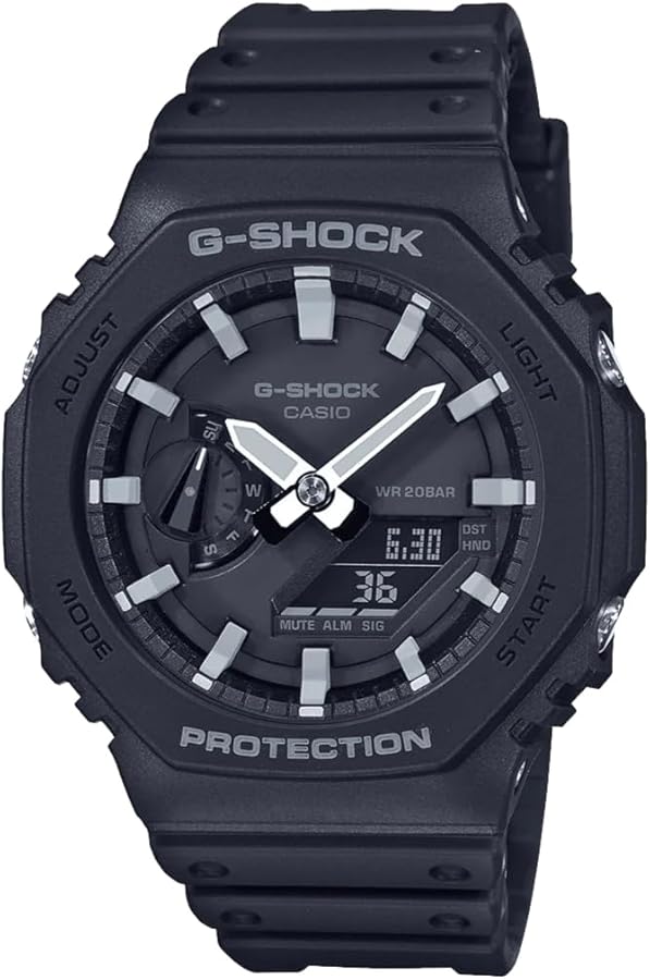 Casio Men GA-2100-1AER G-Shock Carbon Core Octagon Series Watch