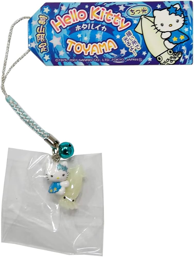 Amazon.co.jp: ハローキティ ストラップ 根付け 富山限定 ホタルイカ