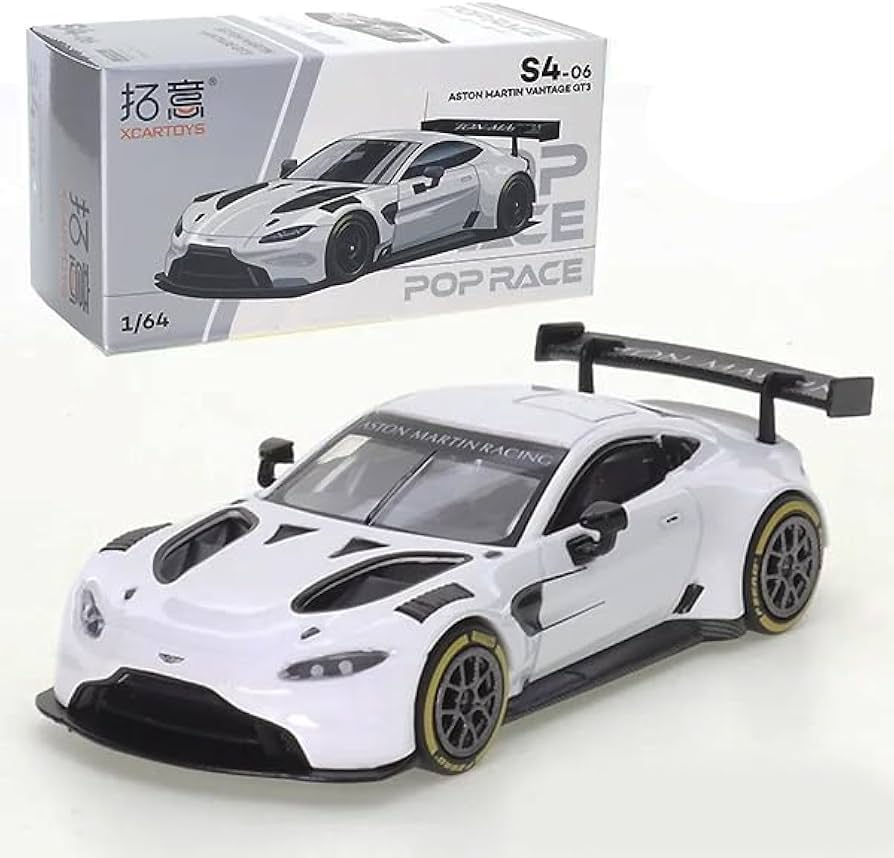 Amazon.co.jp: 1/64 POPRACE ASTON GT3 WHITE アストンマーティン