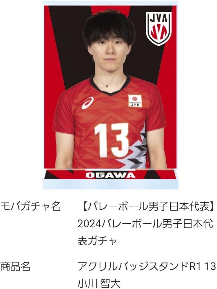 Amazon.co.jp: モバガチャ 男子バレー日本代表 アクリルバッチスタンド