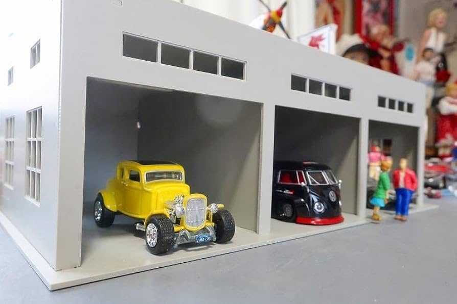 Amazon.co.jp: ジオラマガレージ 世田谷ベース風 1 64～1 43 ミニカー