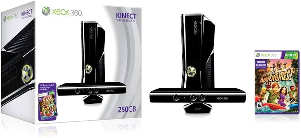 Amazon.com: Xbox 360 250GB Console with Kinect (Renewed) : Video Games