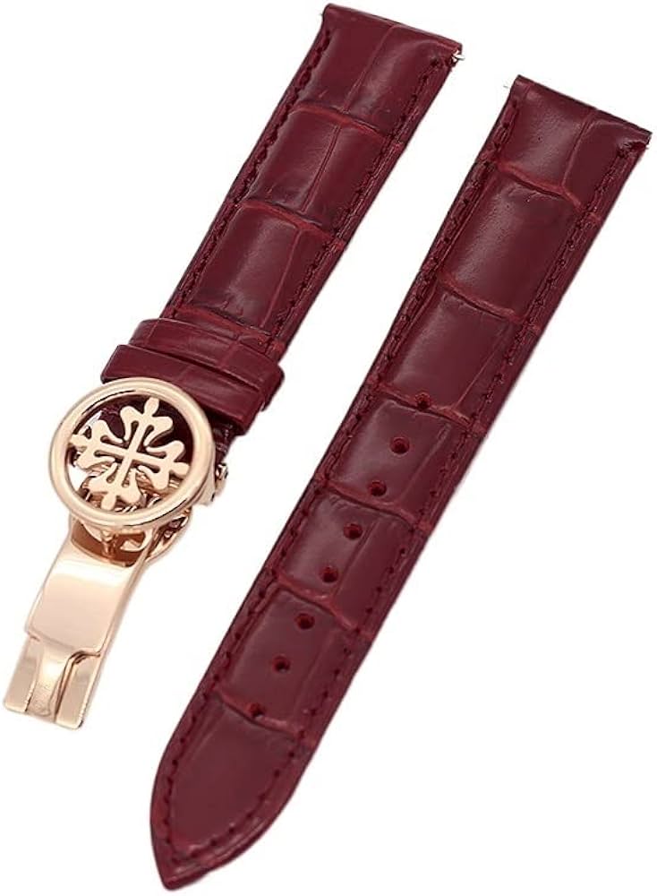 Amazon.co.jp: 本革時計ストラップ 19MM 20MM 22MM パテック