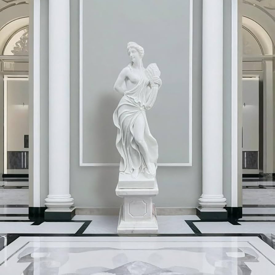 Amazon.co.jp: 天然大理石彫刻 収穫のヴィーナス (秋) 高さ160cm 石像