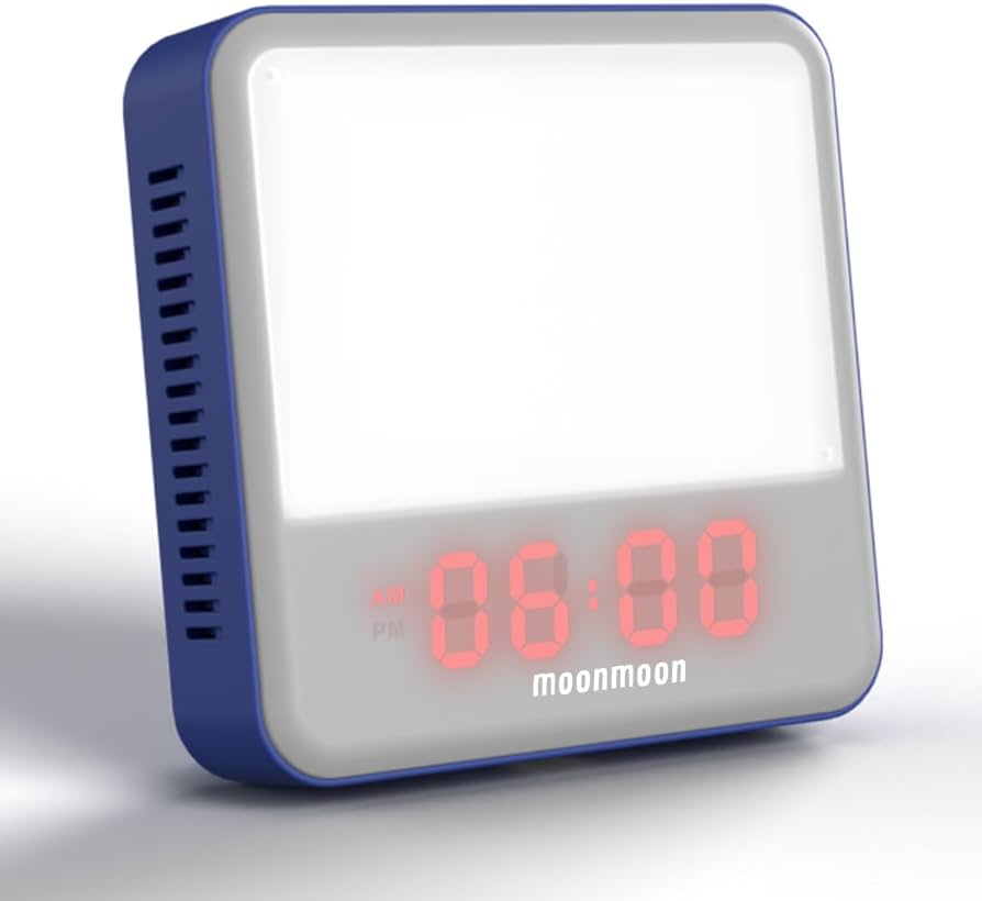 トトノエライト moonmoon デジタル 光 目覚まし 時計 ホワイト Amazon