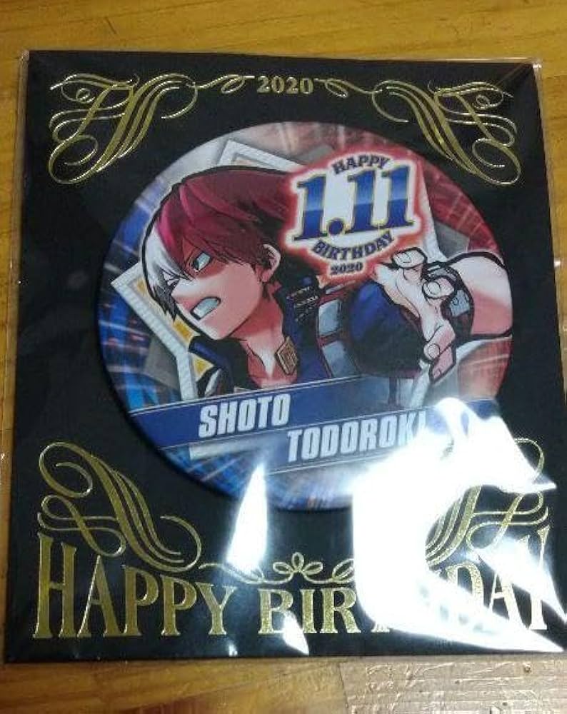 Amazon | ヒロアカ 轟焦凍 バースデー缶バッジ 2020年 ジャンプ