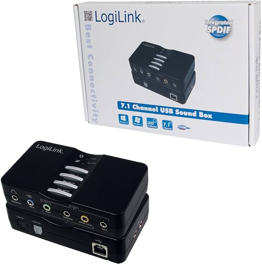 Amazon.com: Logilink USB 2.0 7.1 Channel Sound Box : Electronics