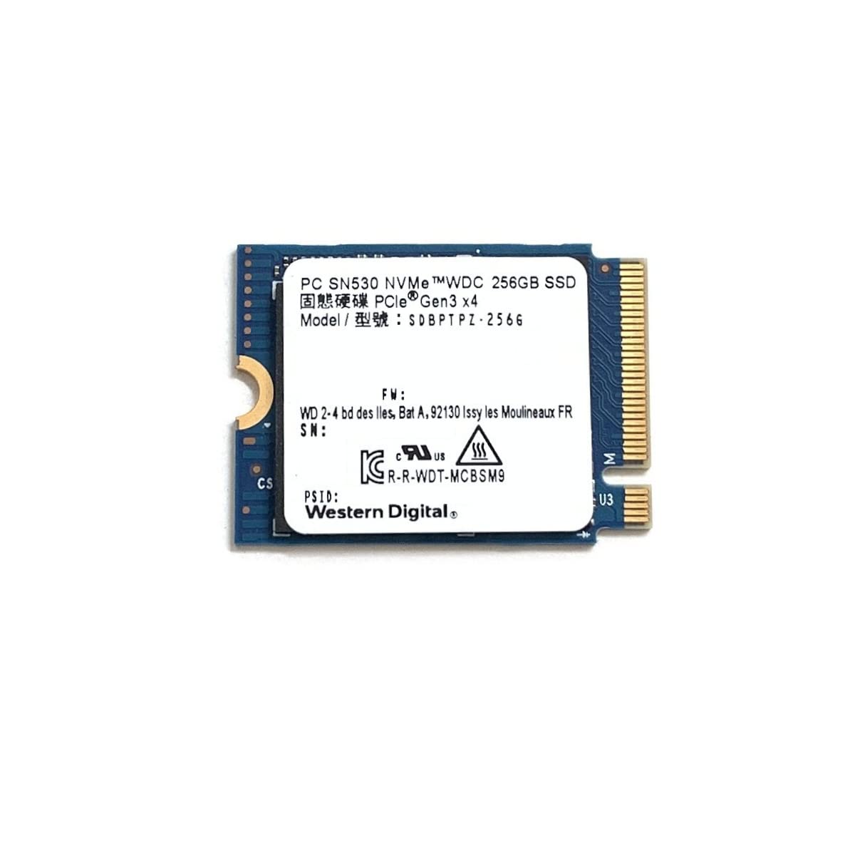 Amazon.com: Western Digital 256GB SSD M.2 2230 30mm PC SN530 NVMe