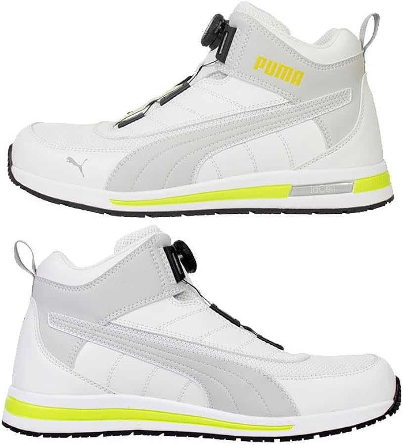 Amazon | [プーマ] 安全靴 スイッチバック ホワイト ディスク ミッド