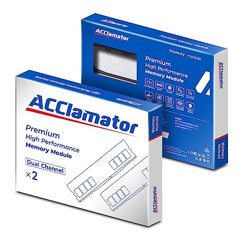 Acclamator - 32GB 3200MHz DDR4 Memory / PC4-25600 XMP 1.35V (16GB