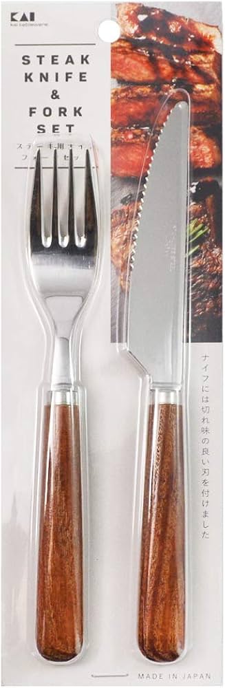 Amazon｜貝印 KAI ステーキ 用 ナイフ ・ フォーク セット FC-0540
