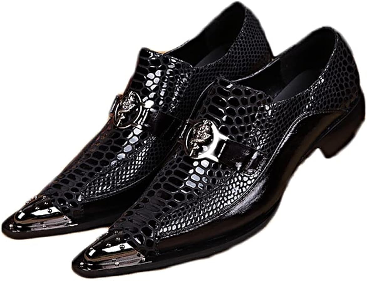 Amazon | [SHOLIND] メンズ ドレスシューズ 本革 オラオラ系 お兄系