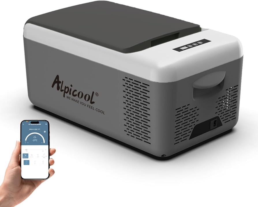 Amazon.co.jp: Alpicool ポータブル冷蔵庫 車載冷蔵庫 車載冷蔵冷凍庫
