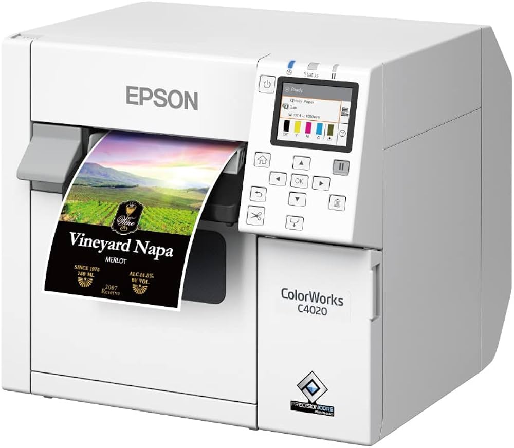 Amazon.co.jp: Epson CW-C4020G Color Label Printer, 2022 Model