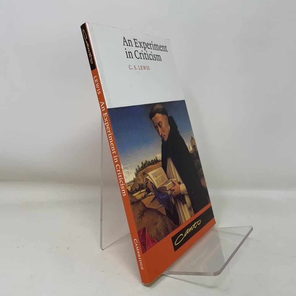 Amazon.com: An Experiment in Criticism (Canto): 9780521422819