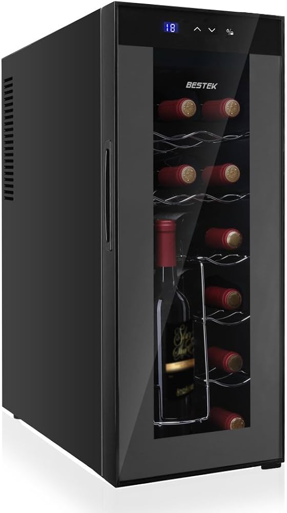 Amazon.co.jp: BESTEK ワインセラー 12本収納 横置きも縦置きも両方