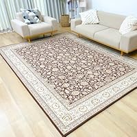 Amazon | 洗えて畳める 撥水 カーペット 滑り止め ペルシャ絨毯調 軽量