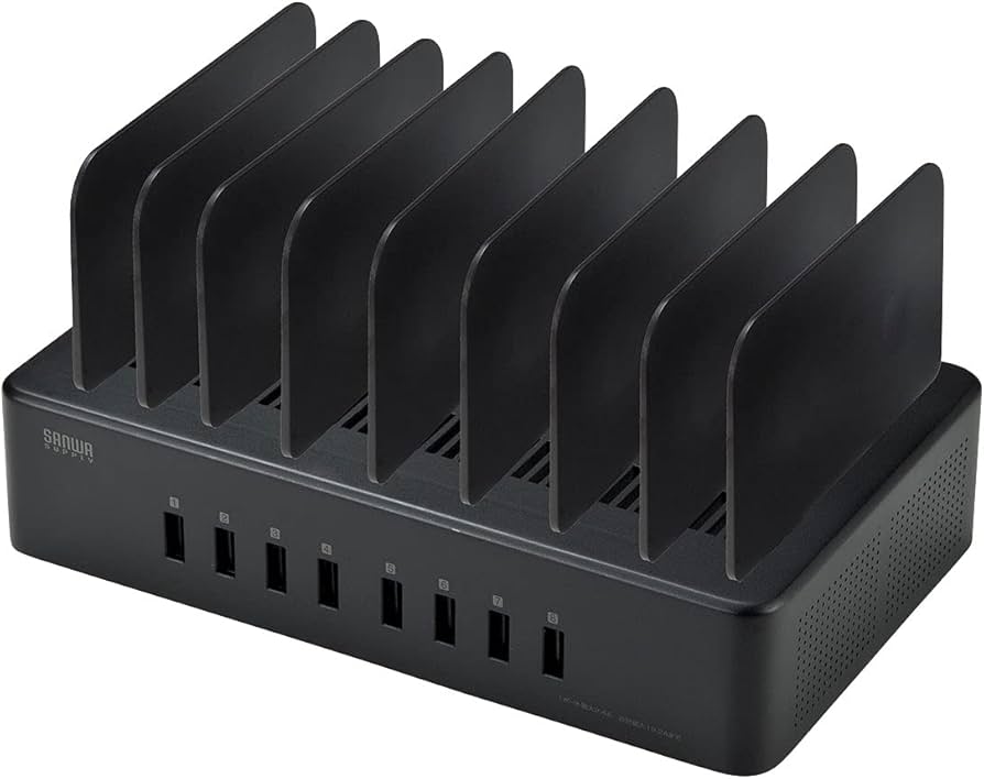 Amazon.co.jp: サンワサプライ USB充電スタンド(8ポート・合計19.2A