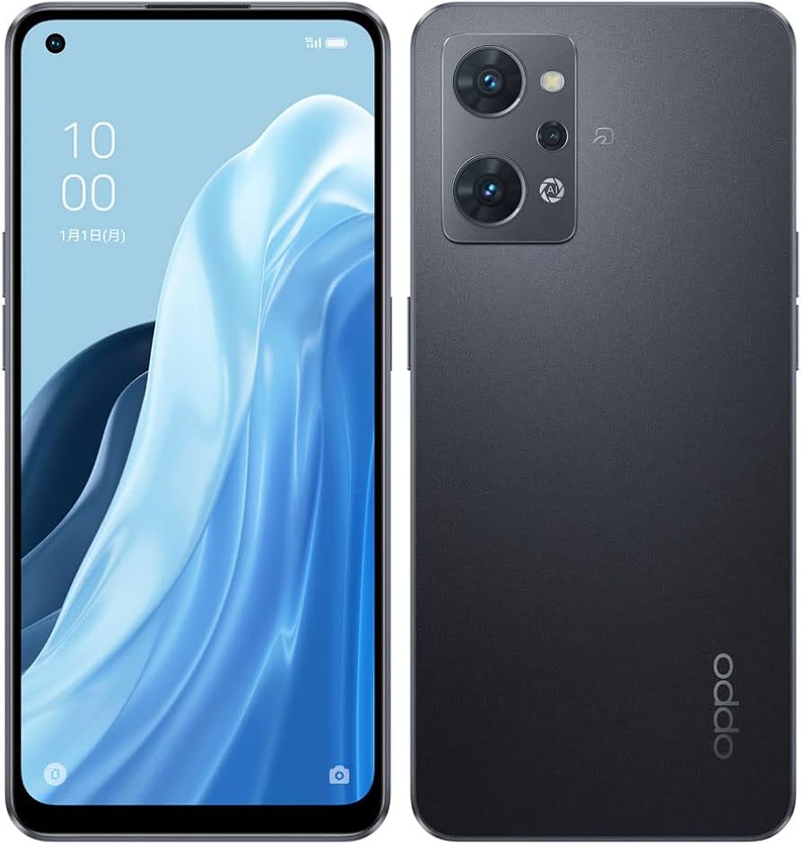 Amazon.co.jp: SIM Free AU OPPO Reno7 A OPG04 [Starry Black] 6 GB +