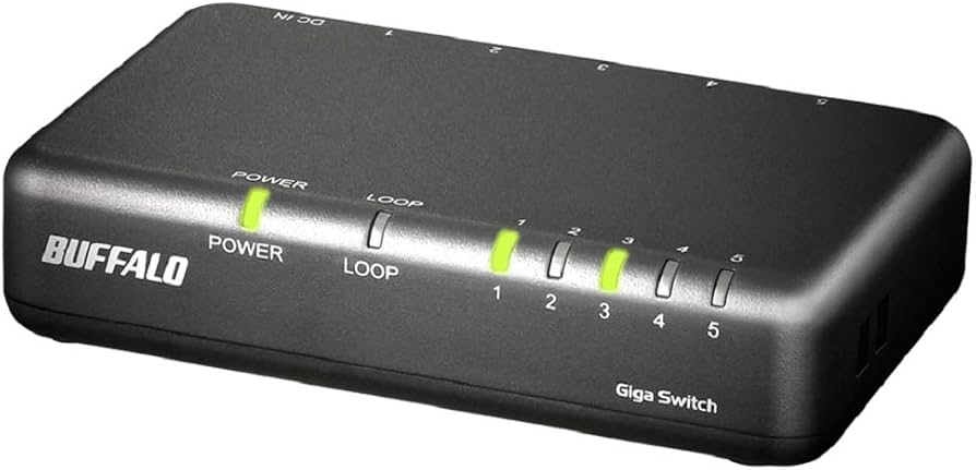 Amazon | バッファロー BUFFALO Giga対応 プラスチック筐体 AC電源 5