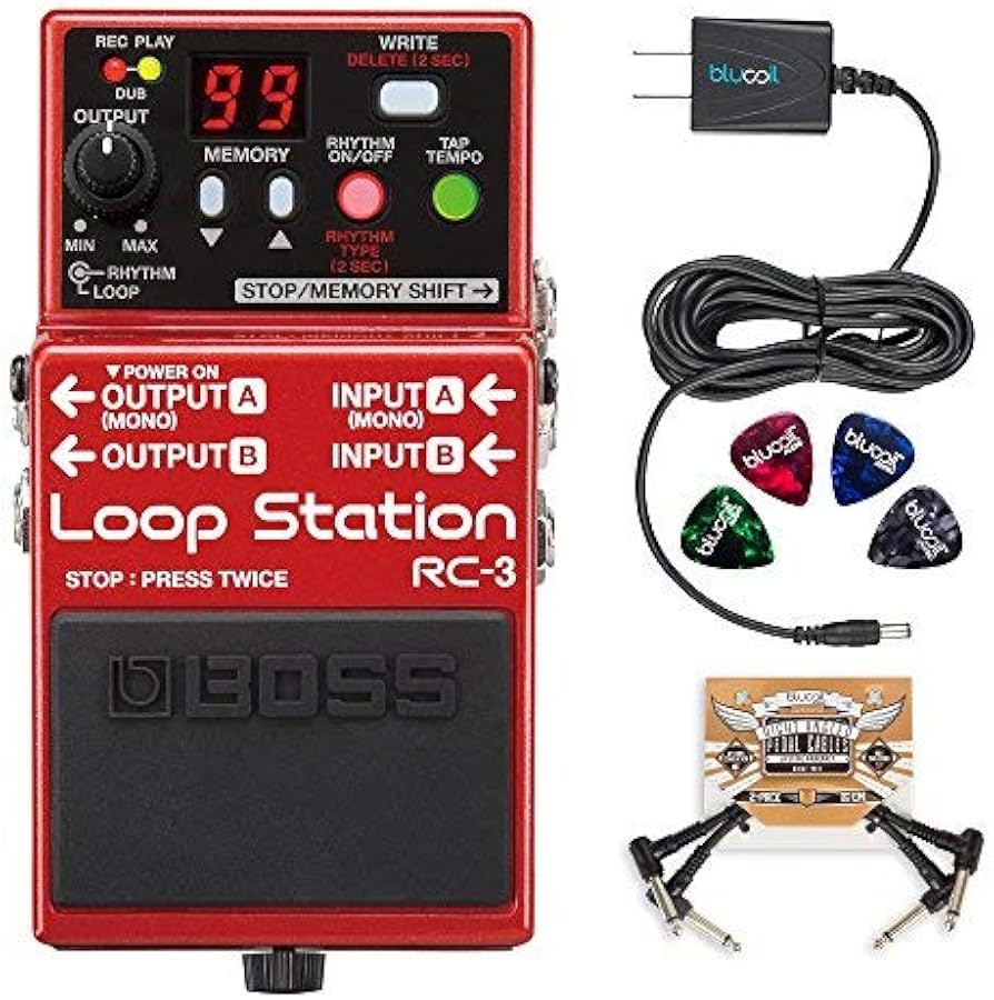 Amazon.com: BOSS RC-3 Loop Station Stereo Recorder Pedal Bundle