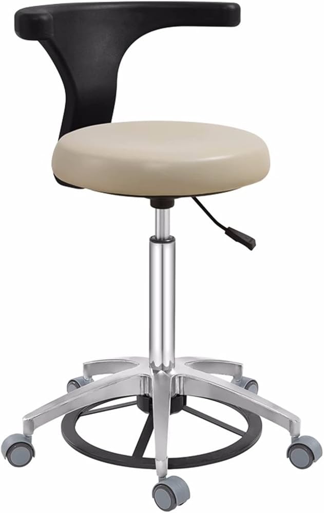Amazon.co.jp: 歯科助手スツールドクターチェア360°回転調節可能な医療