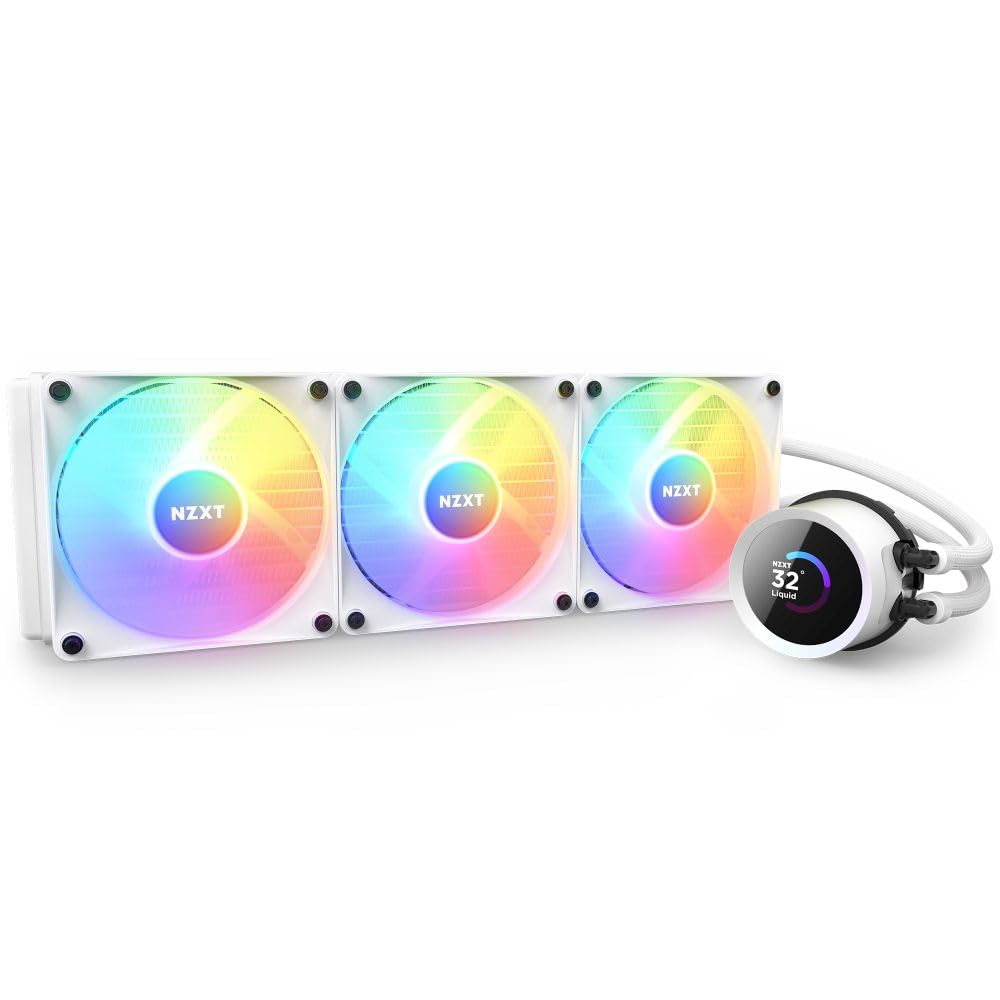 Amazon.co.jp: NZXT KRAKEN RGB 360 White 簡易水冷CPUクーラー RL