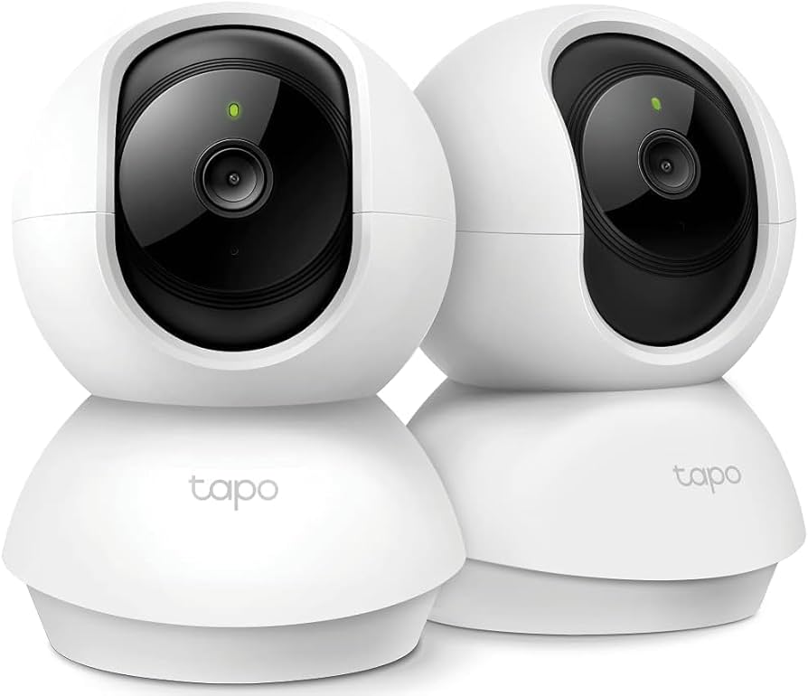 Tapo 2K Pan/Tilt Indoor Security WiFi Camera, 2 Pack, Baby & Pet