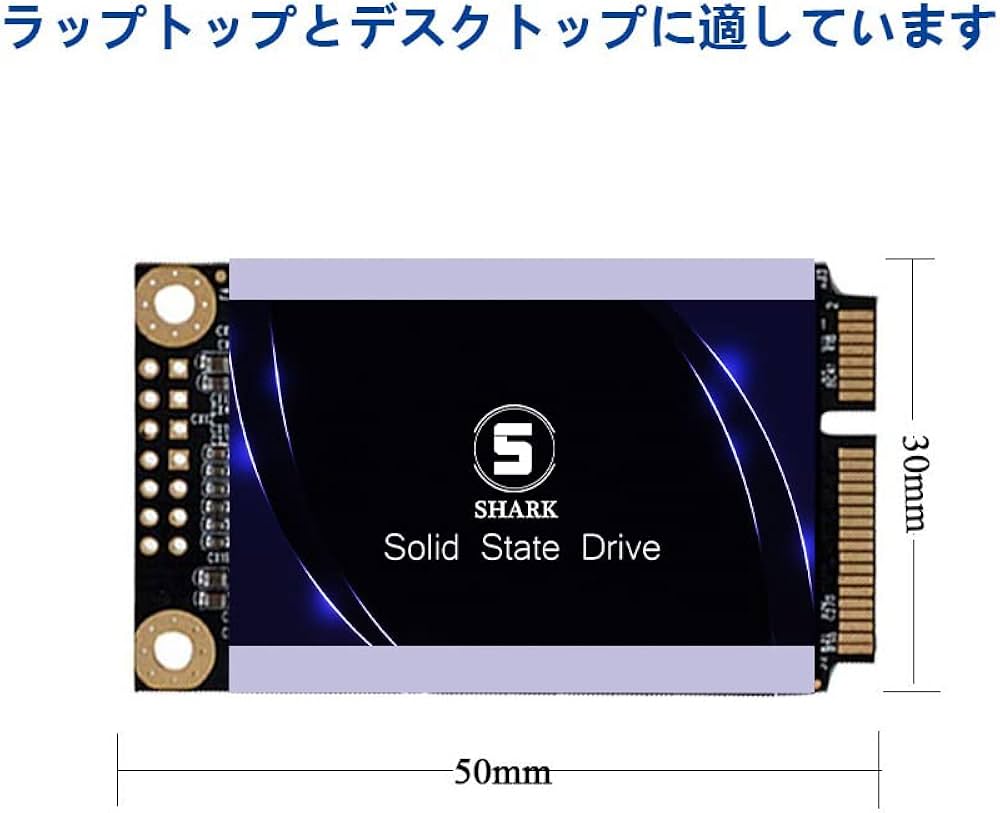 Amazon.co.jp: Shark Msata SSD 1TB 内蔵型 ミニ ハードディスク 6Gb/s