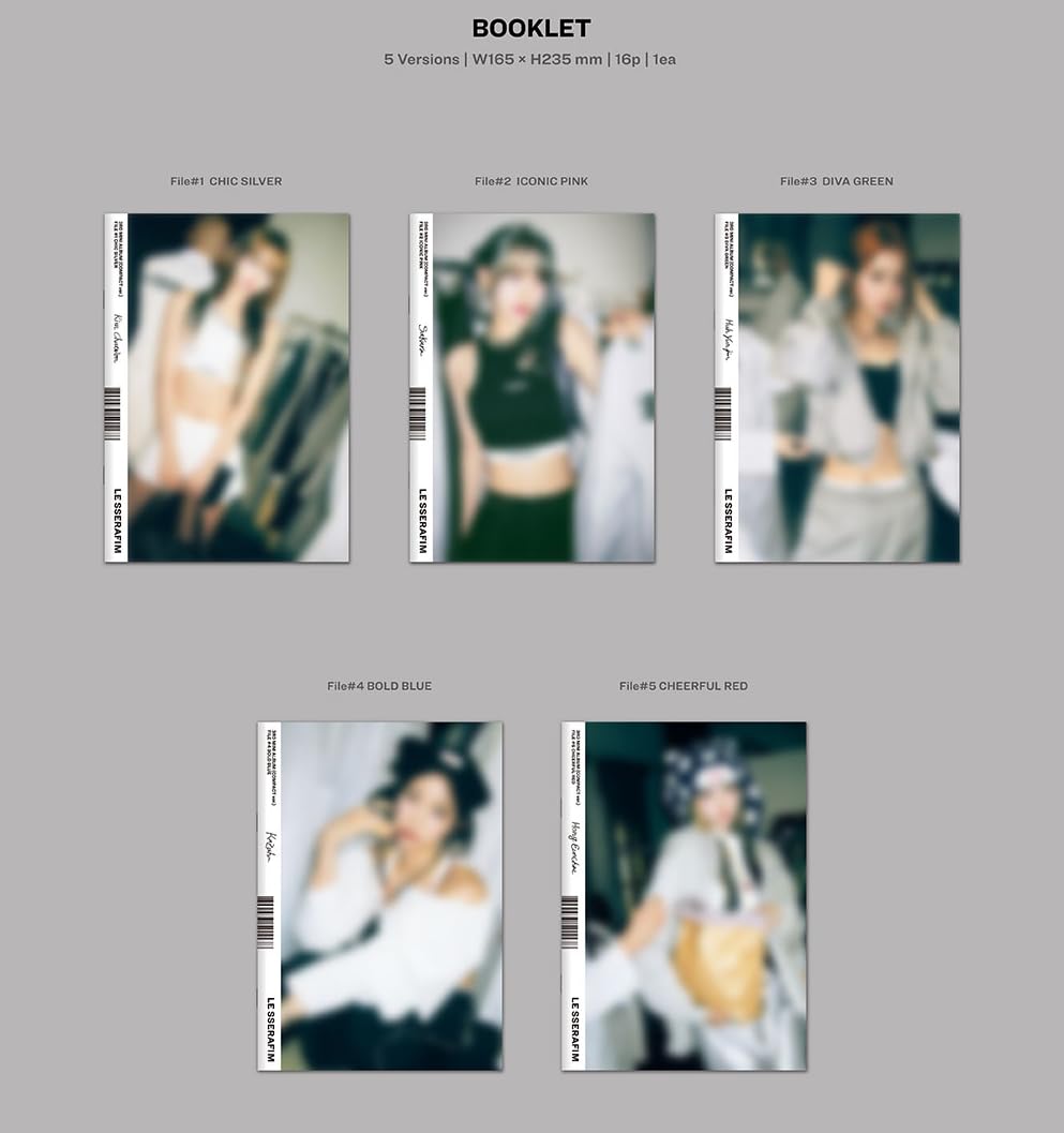 Amazon.com: LE SSERAFIM EASY 3rd Mini Album COMPACT Ver (5 Ver Set