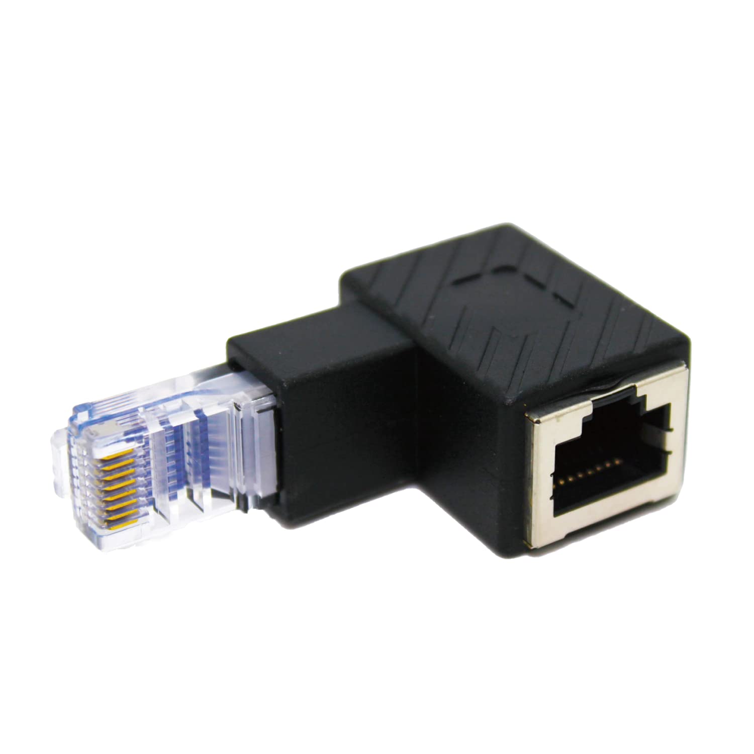 Amazon.co.jp: FUJIMORI LAN コネクタ L字 L字型 直角 90度 RJ45