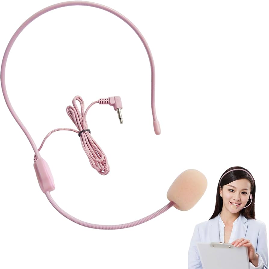 Amazon.co.jp: TVETE ヘッドセットマイク 有線タイプ マイクロフォン