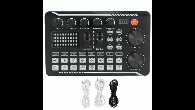 Amazon.com: F998 Live Sound Card Audio Mixer, Podcast Audio
