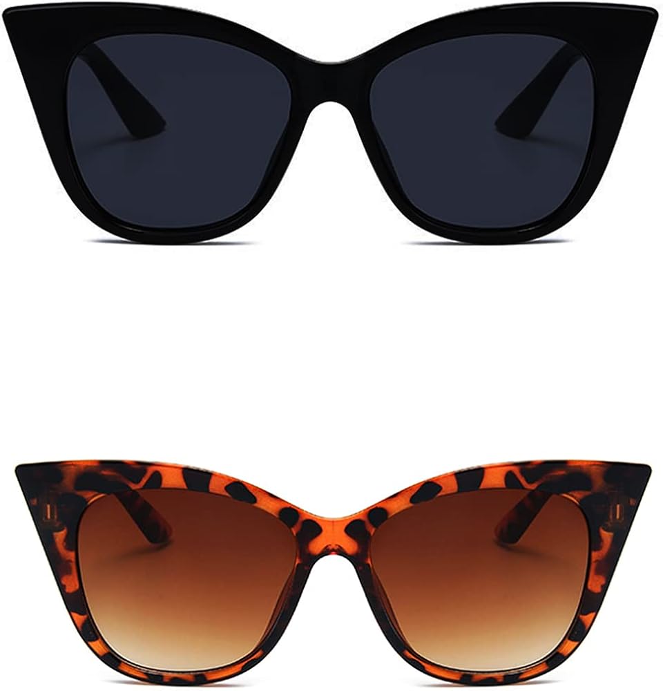 Amazon.com: EASYHAUTE Cat Eye Sunglasses for Women, 90s Designer